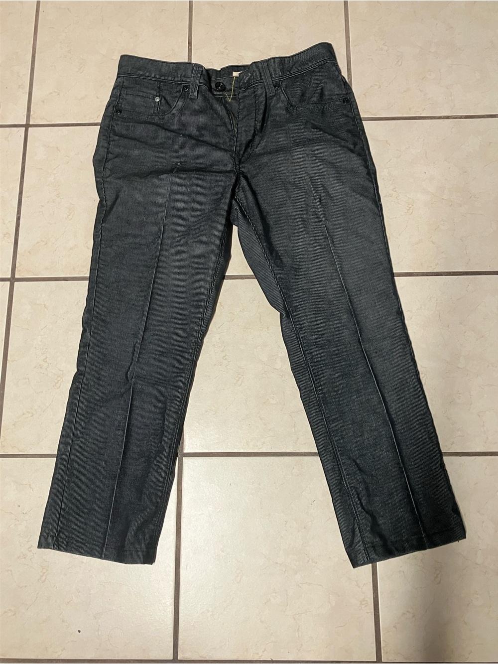 Vintage DKNY Jeans Mens 32x30 Striped Corduroy Pants Y2K Cyber Grunge